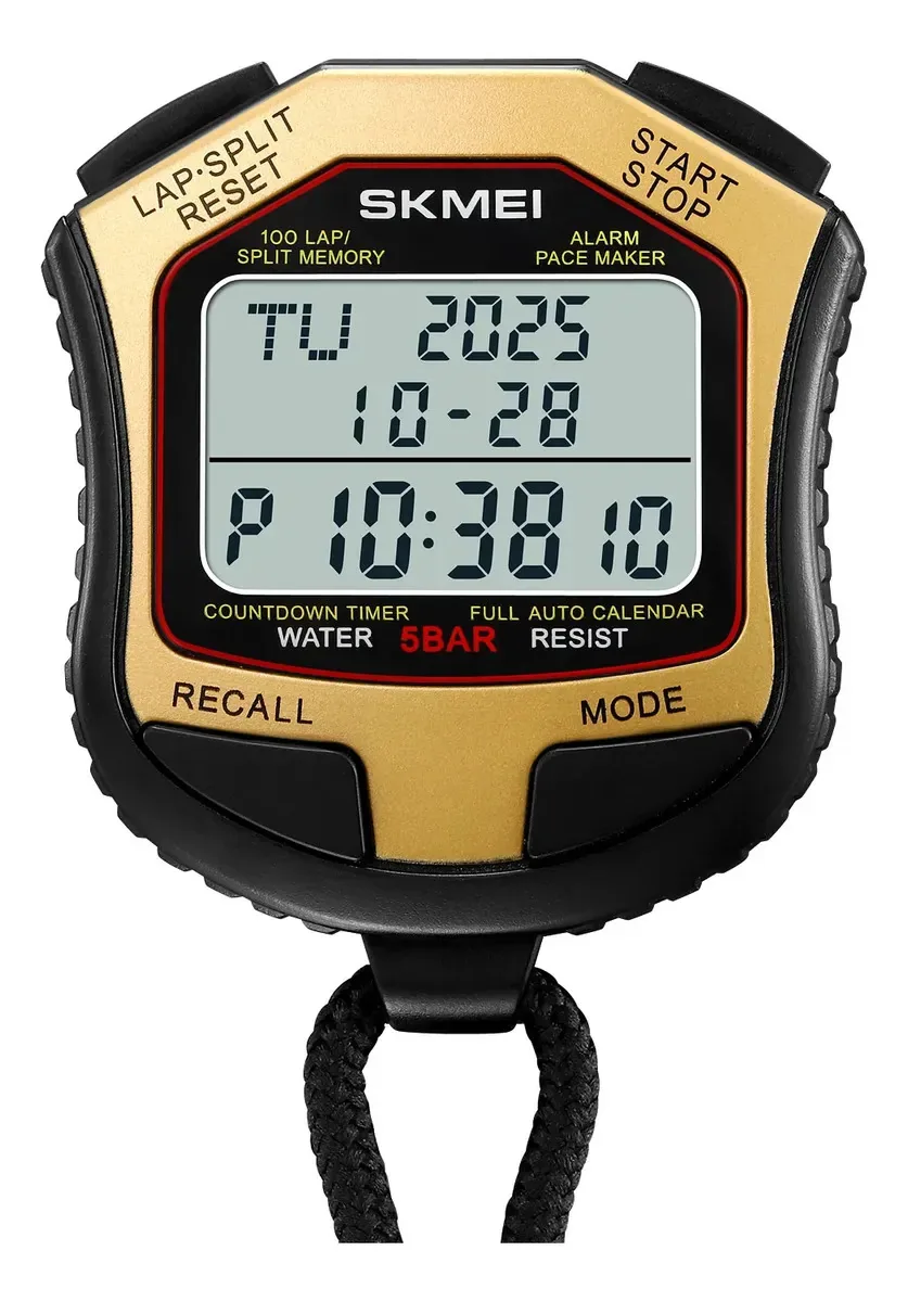 Cronômetro manual Skmei - Ø55,2 mm - Multifuncional Gd