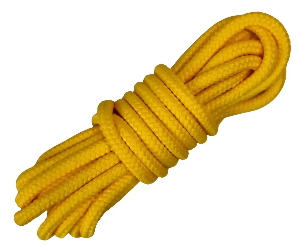 Corda Náutica De Polipropileno 10mm Redonda Com 5 Metros Cor CORDA NÁUTICA AMARELO