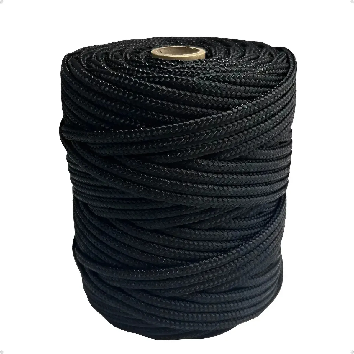 Corda Nautica Uv Para Móveis Externos Joay 6mm 90mts Cor Preto