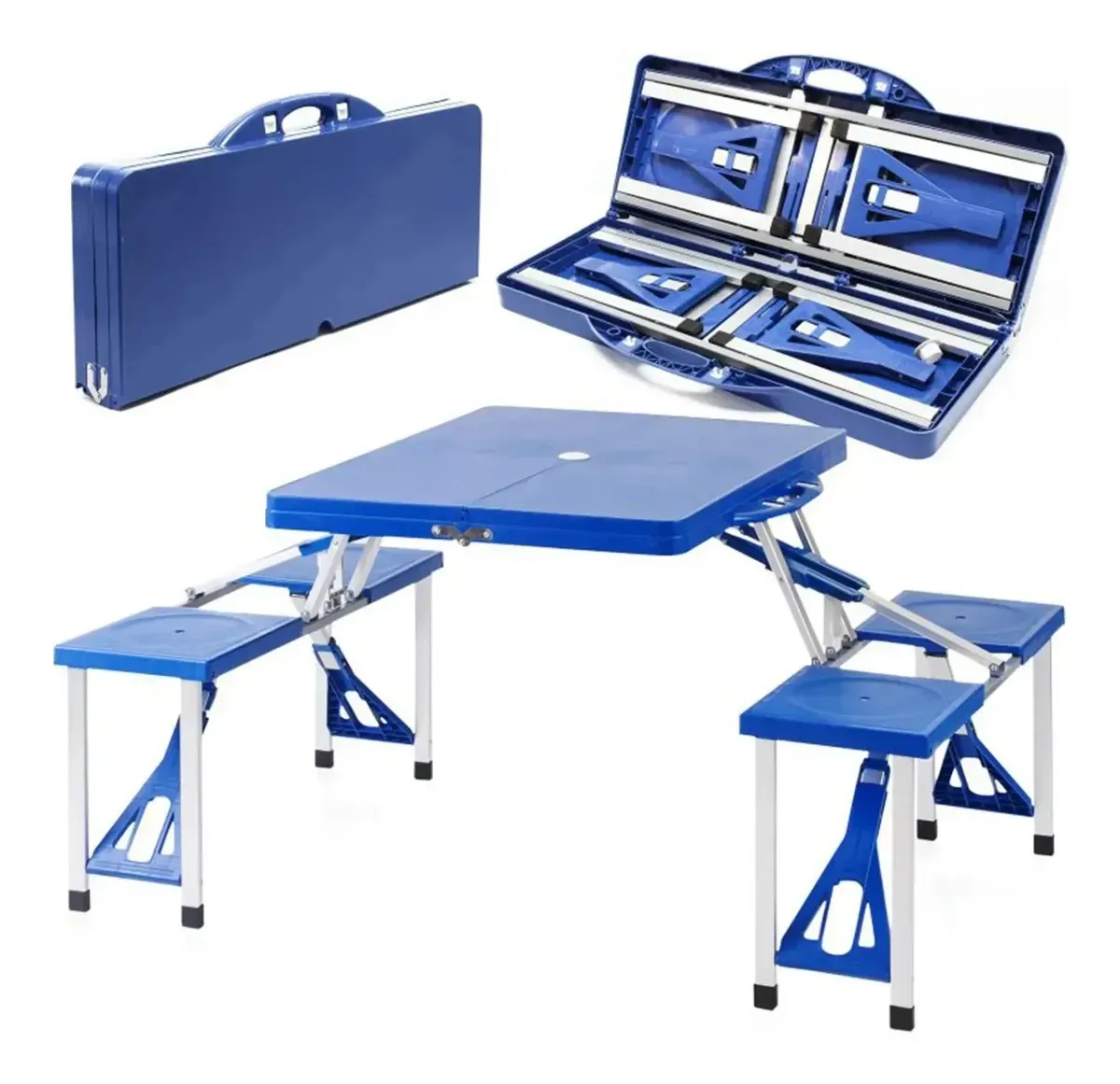 Mesa e cadeiras de acampamento dobráveis Alpes
