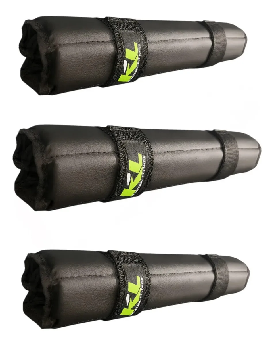 Kit 3 Protetor Para Barra Profissional Agachamento Proteção Preto