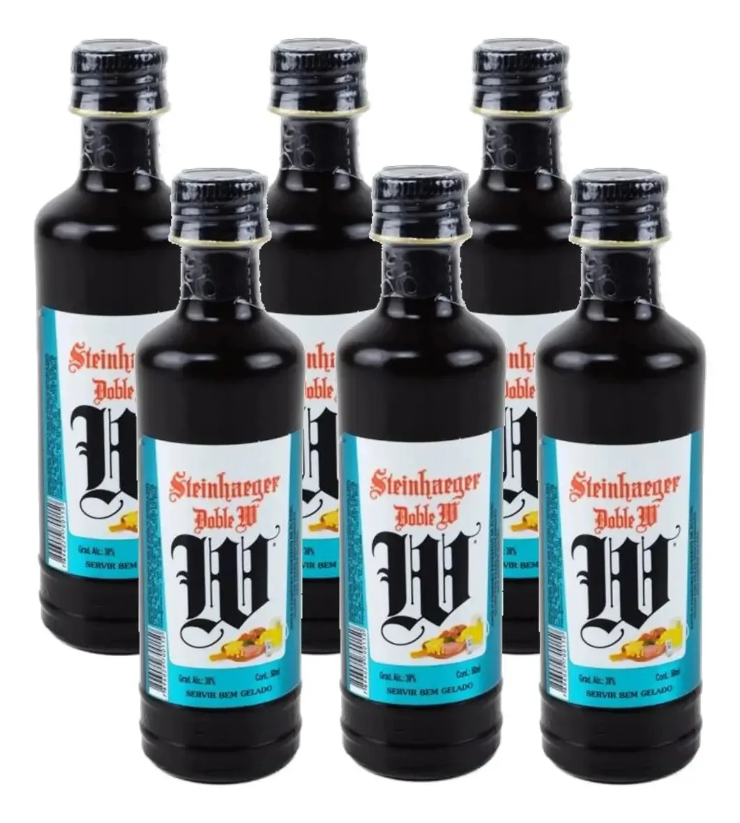 Kit 06 Unidades Mini Steinhaeger Doble W 50ml