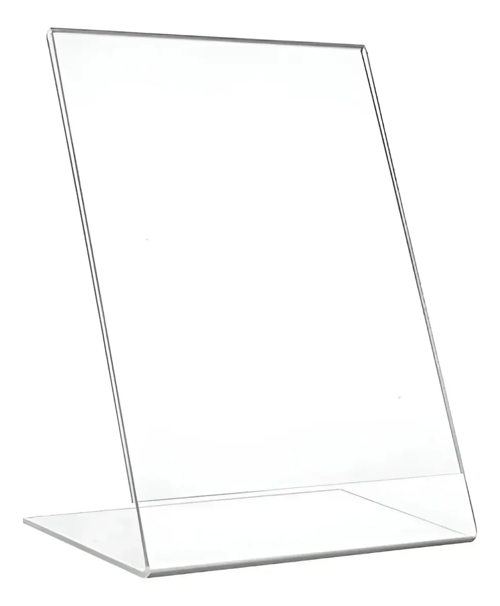 Display Expositor Acrilico A4 Porta Folha Mesa 30x21 2 Pcas