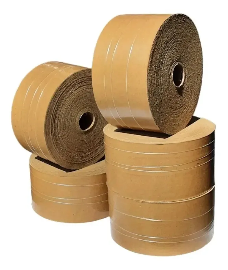10 Rolos - Fitas Gomada 70mm Com Reforço 1 Kg