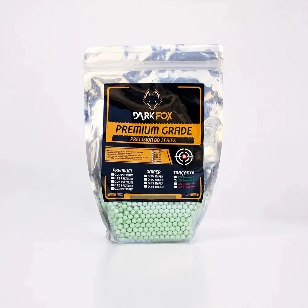 Bbs 0.20 Traçante Airsoft Dark Fox 2000un