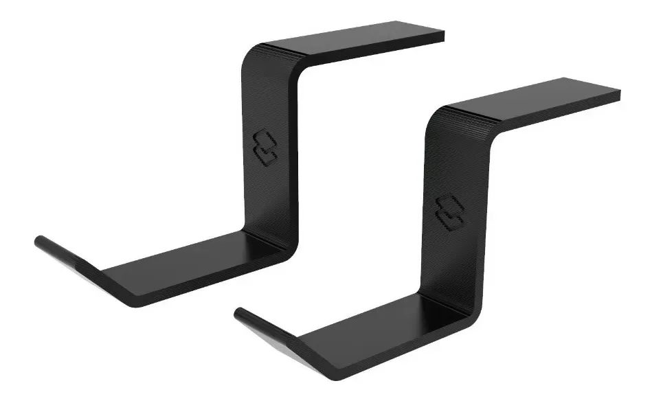 20 X Suporte P/ Fone Headset Headphone Para Monitor E Tv Cor Preto