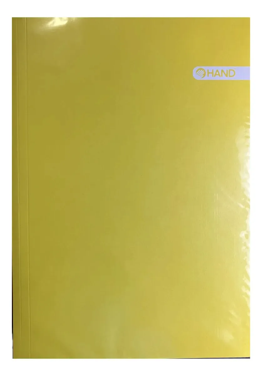 Pasta escolar laminada amarela