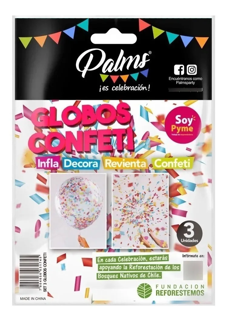 Balões de confete