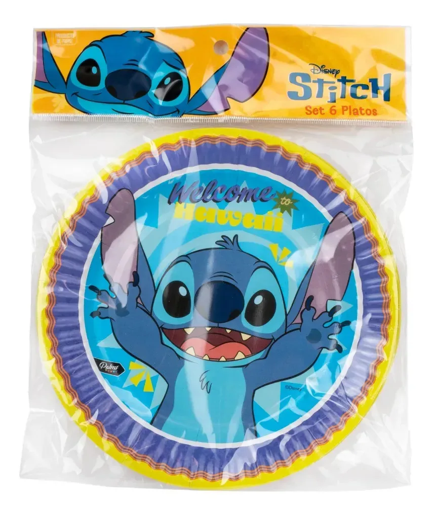 Conjunto de pratos Stitch Set, 6 unidades, violeta