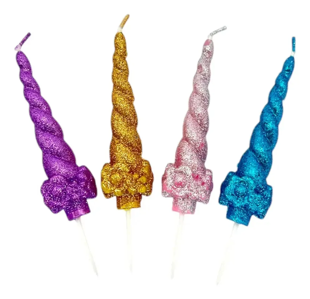 Conjunto de 4 velas Argos Birthday Unicorn Horn
