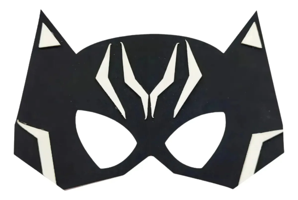 5 Máscaras Super Herói Para Crianças E Adultos Eva Pantera Negra