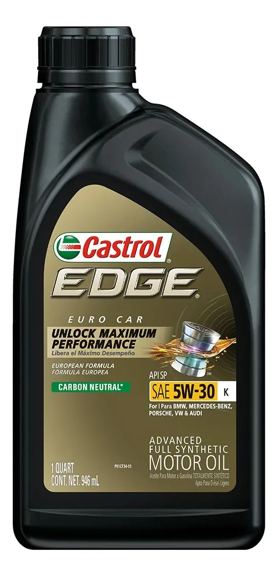 Óleo de motor sintético Edge 5w40 1/4gl