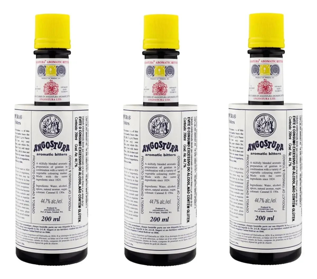 Kit Com 03 Unid. Aperitivo Bitter Aromatic Angostura 200ml