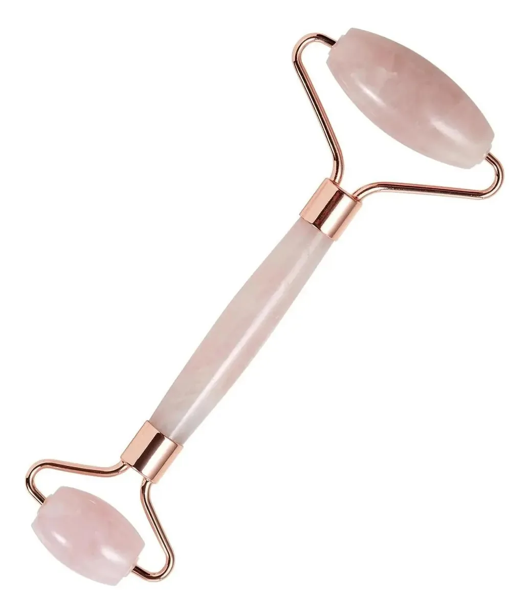 Massageador Facial Pedra De Jade Rosa Anti Rugas Anti Stress