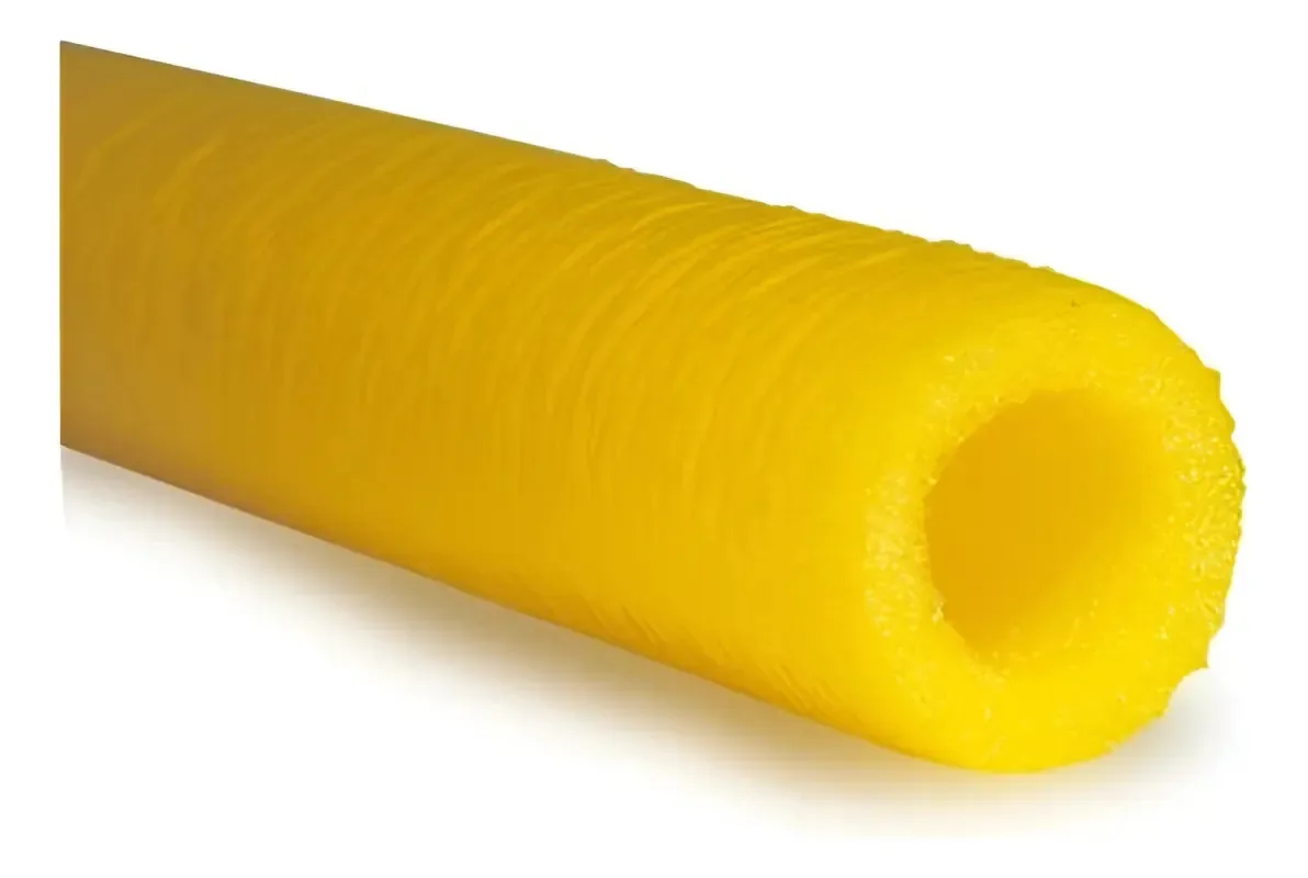 Isotubo Amarelo para Haste de Cama Elástica - Proteção de Espuma de 130 cm