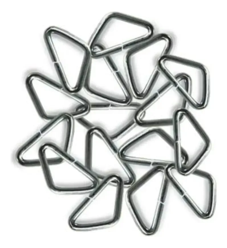 Kit Ganchos Triângulos para Cama Elástica - Aço Carbono Zincado (50 Unidades)