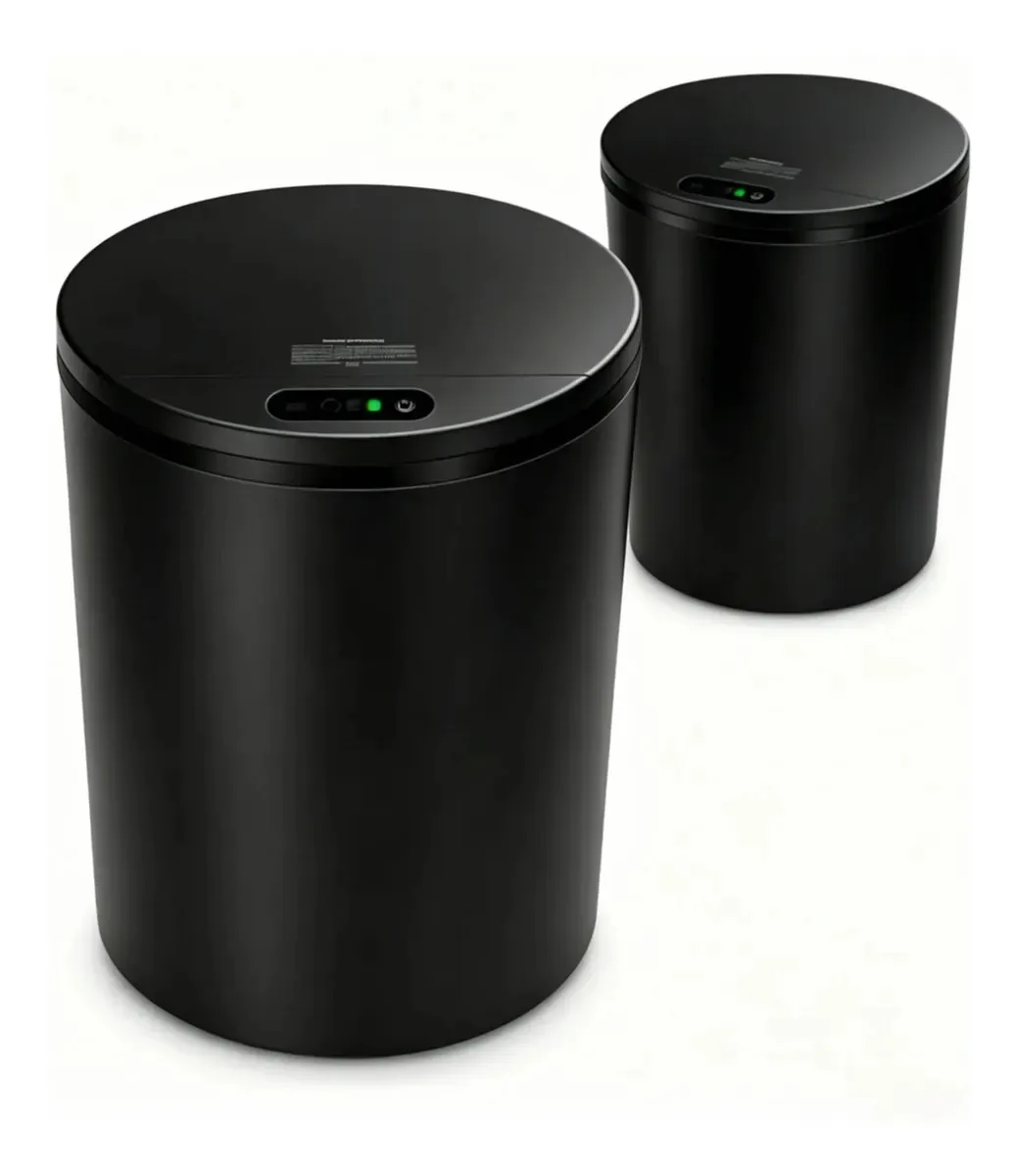 Lixeira Inteligente Automático 16l Para Casas Cozinhas Banho Preto