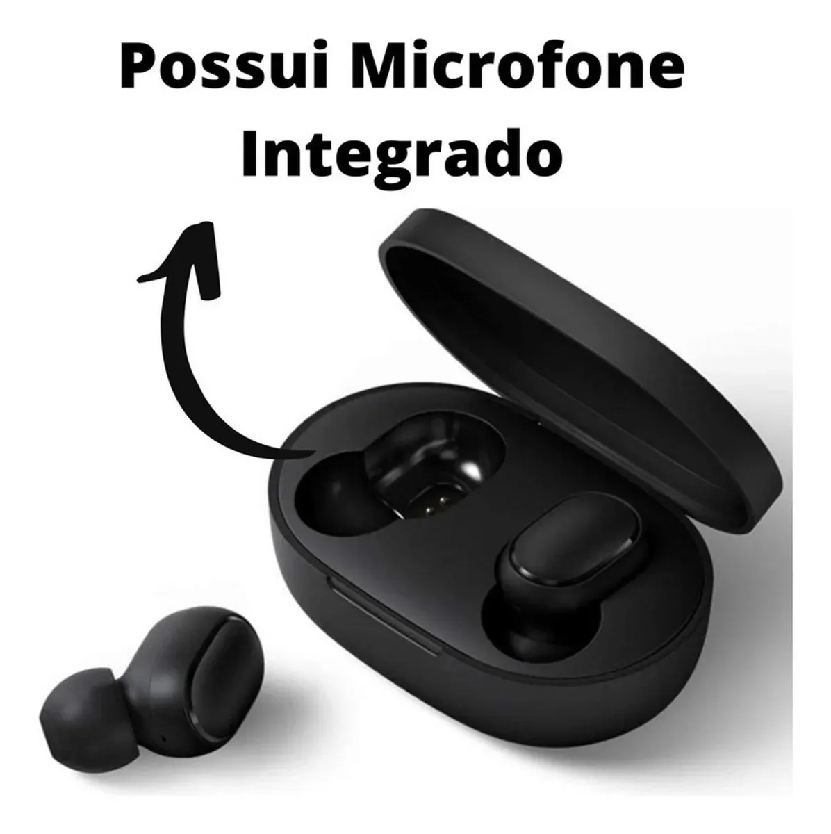 Fone Ouvido Sem Fios Preto Bluetooth Samsung Galaxy A53 5g