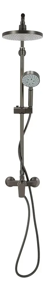 Coluna de chuveiro Filippo Graphite Austral e torneiras