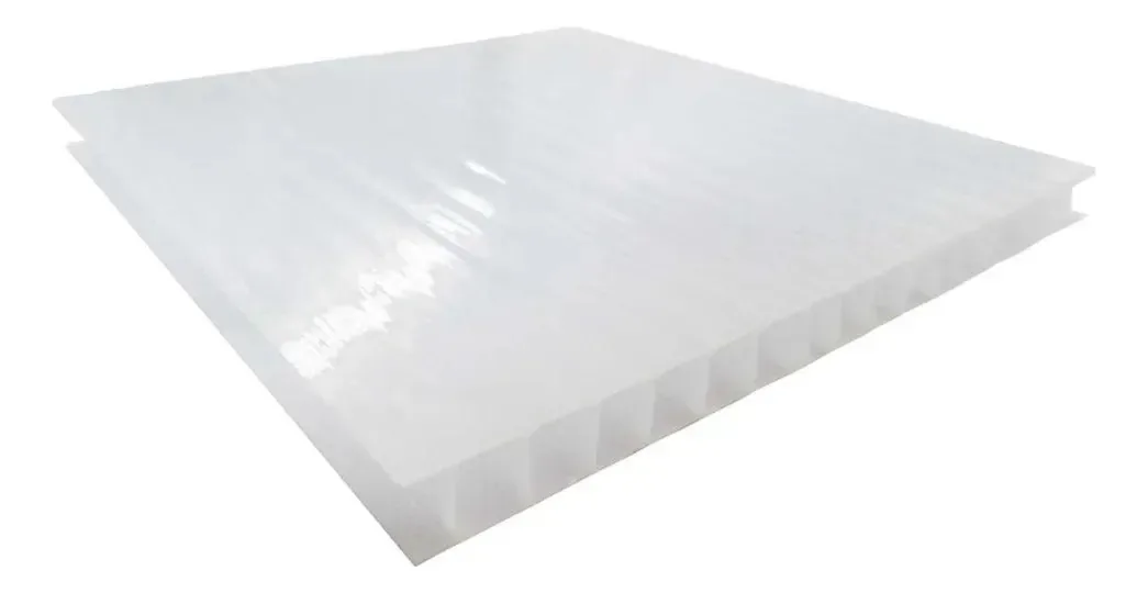 Policarbonato alveolar 1050x2900x8mm Opal Dvp Branco