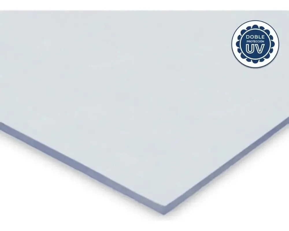 Policarbonato compacto transparente 3050x1220x2mm Dvp Water