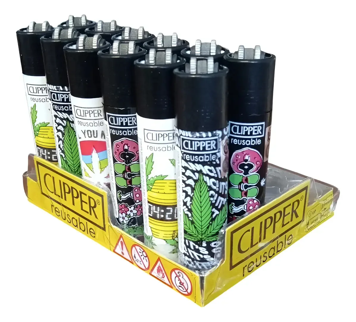 Isqueiro Clipper Design Pack X12