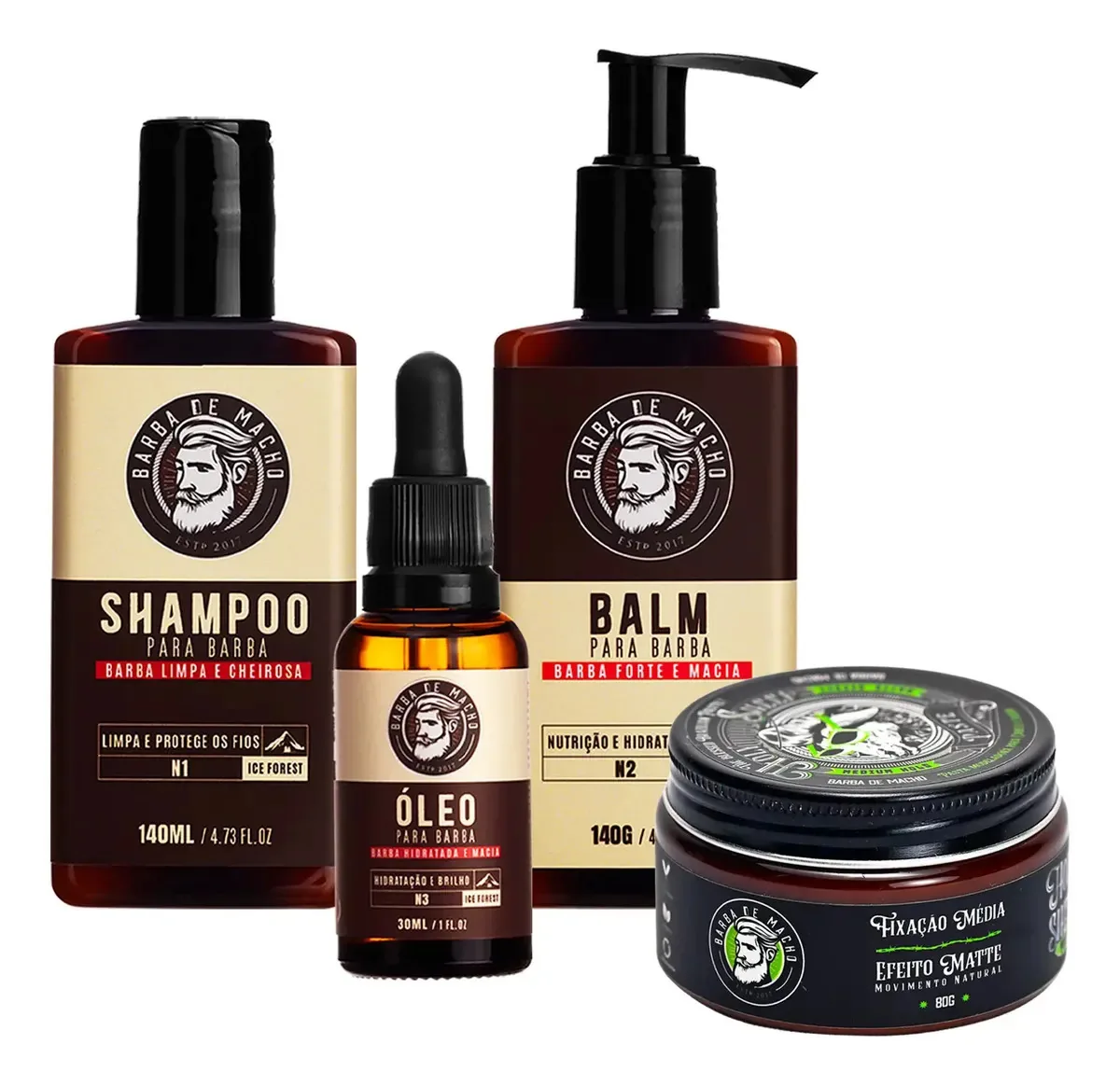 Kit Shampoo Balm Oleo Ice Forest + Pasta Matte Medium Hold