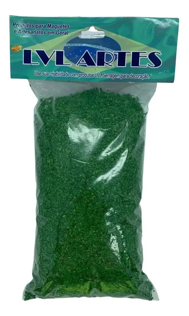 Serragem Para Maquete e Modelismo: Grama Verde Musgo Granulado LVL