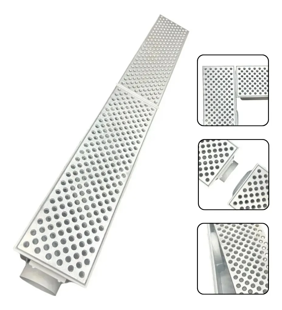 Kit 02 Ralos 14x50 Bolinha P Quintal Com Coletor Branco