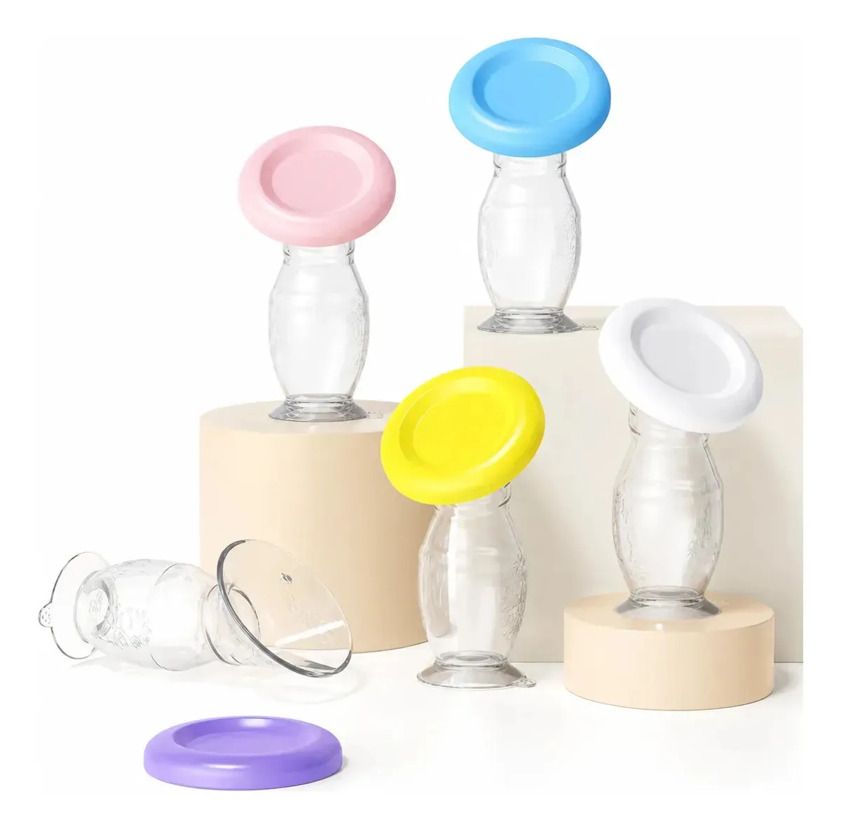Bomba Manual Leite Materno Silicone 110ml Coletor