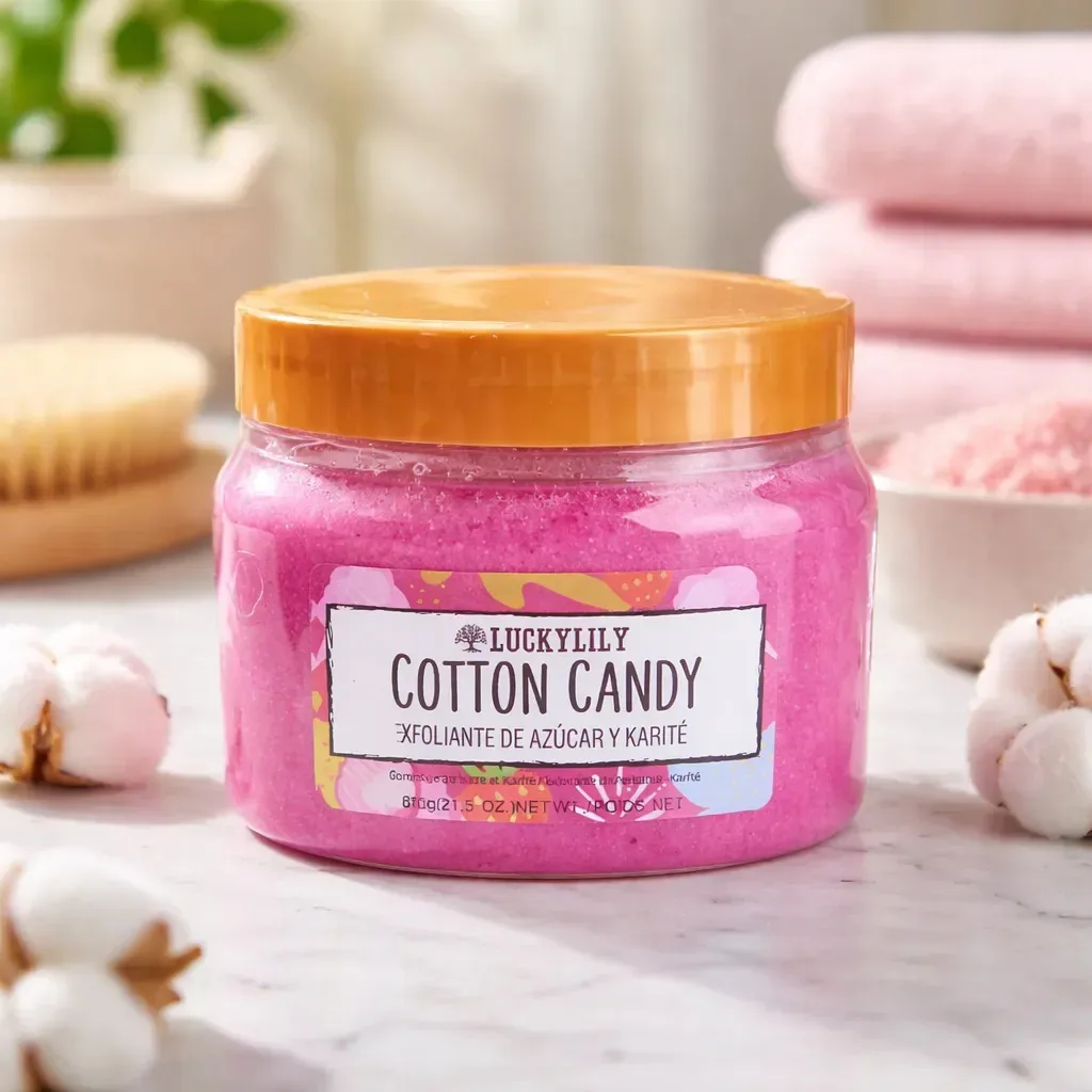 Esfoliante Corporal de Açúcar e Karité Cotton Candy 610g Cotton Candy