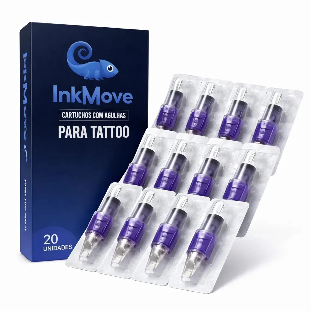 Cartucho para Tatuagem de Pintura Ink Move com 11 Agulhas (Calibre 10)