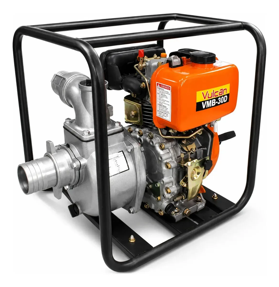 Motobomba Diesel 3 Pol 7hp Autoescorvante Vulcan Vmb30d