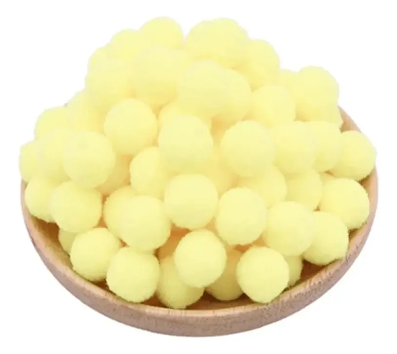 Pompons Roma 1,5cm Color Rosa C/1000 Unidades Cor Amarelo Bb 001