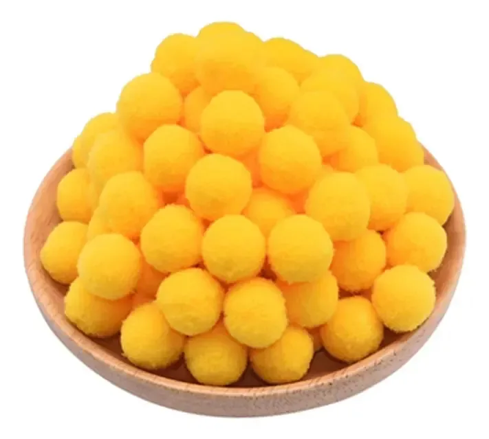 Pompons Roma 1,5cm Color Rosa C/1000 Unidades Cor Amarelo Ouro 003