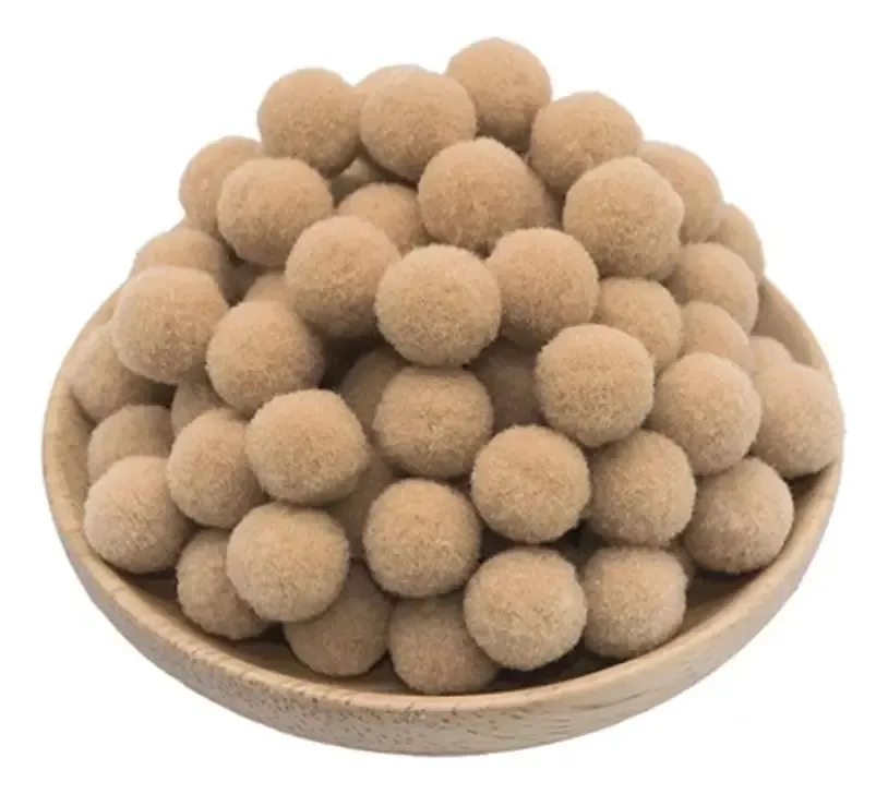 Pompons Roma 1,5cm Color Rosa C/1000 Unidades Cor BEGE 069