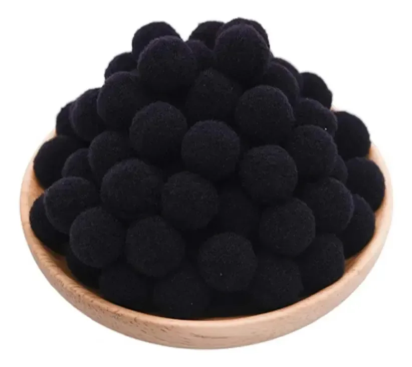 Pompons Roma 1,5cm Color Rosa C/1000 Unidades Cor Preto 044