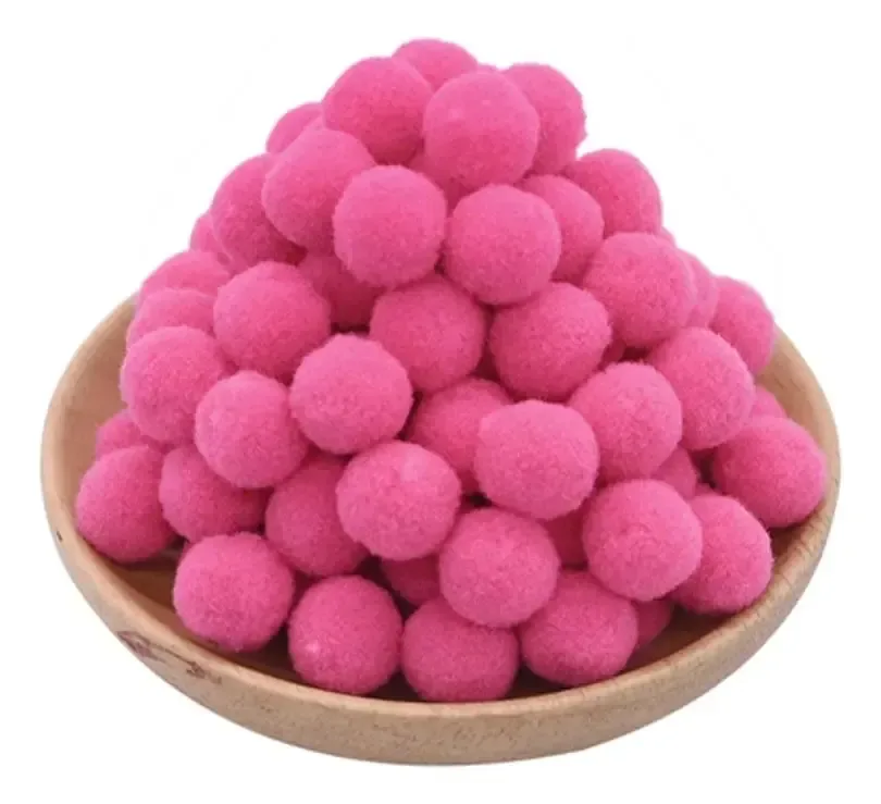 Pompons Roma 1,5cm Color Rosa C/1000 Unidades Cor Rosa Chiclete 108