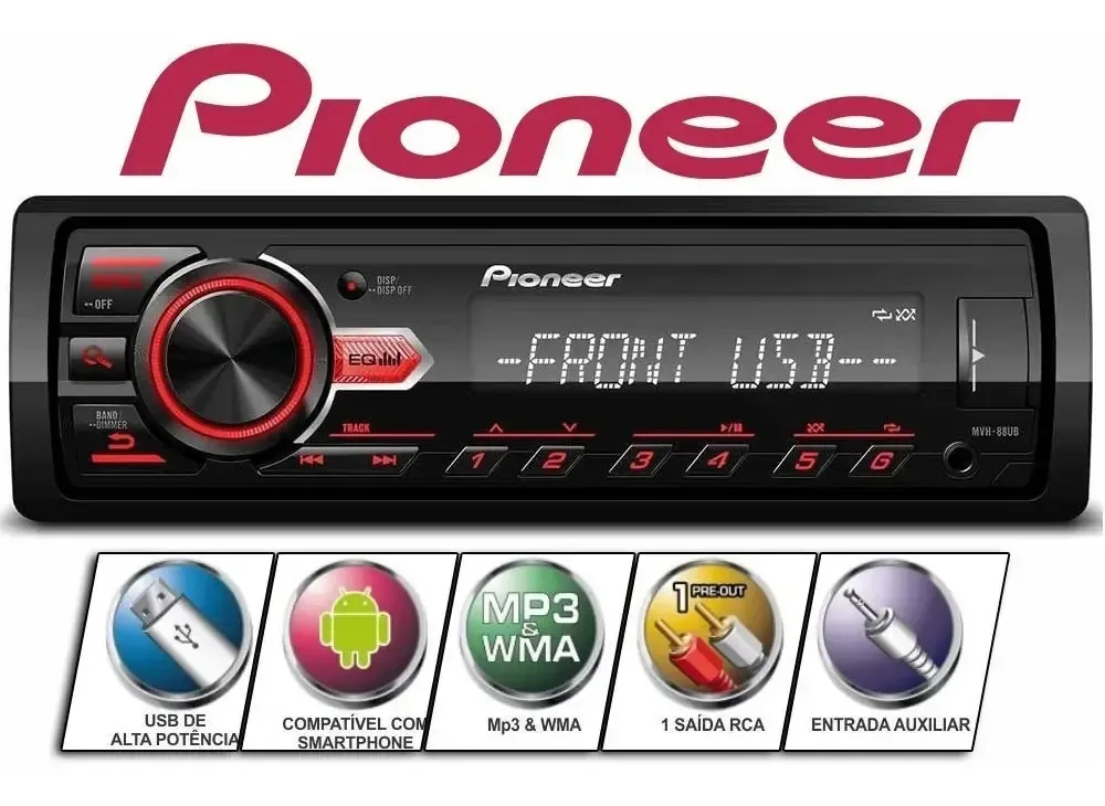Som Automotivo Pioneer Usb Aux