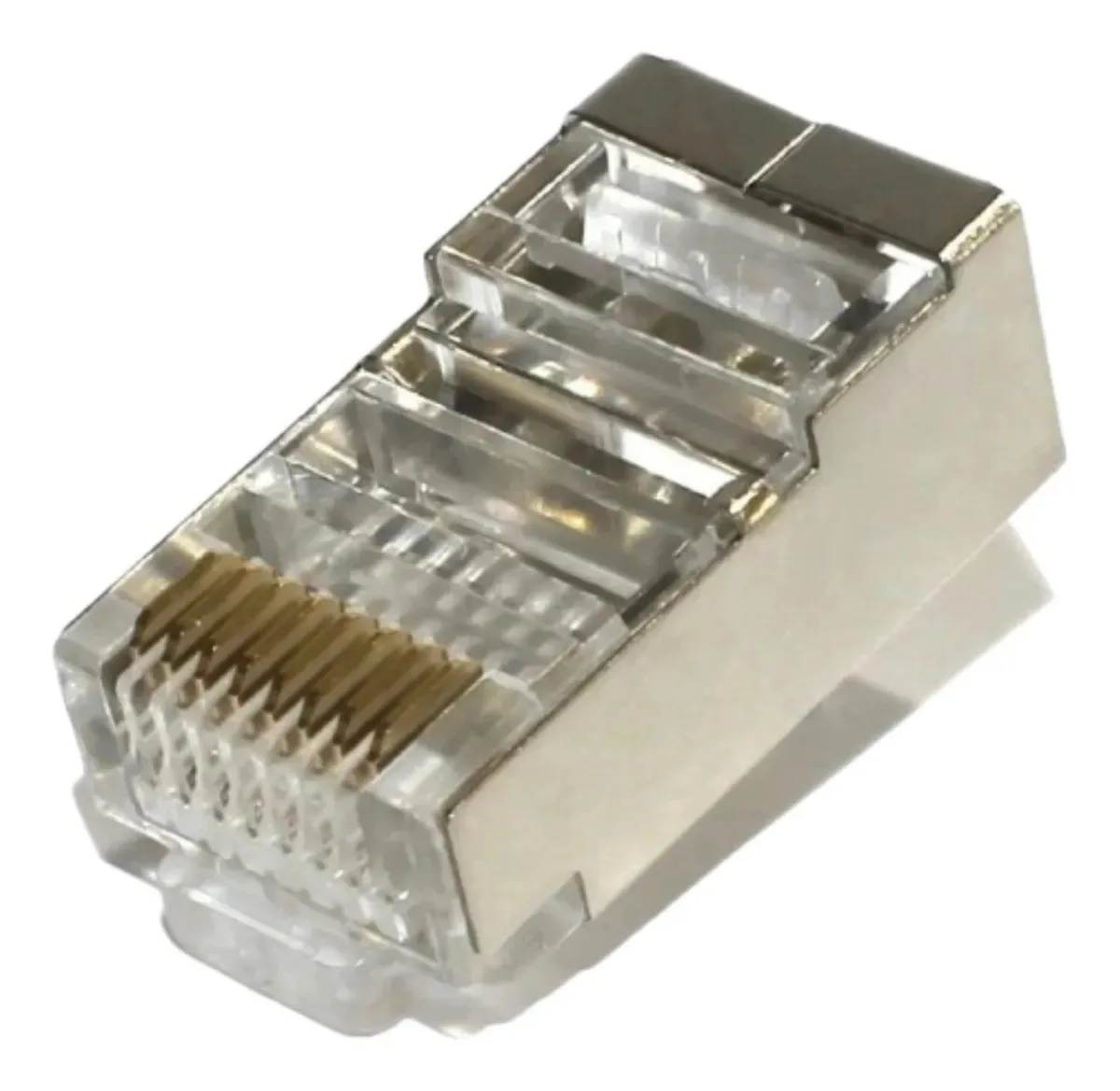 50 Conectores Rj45 Cat6 Blindado
