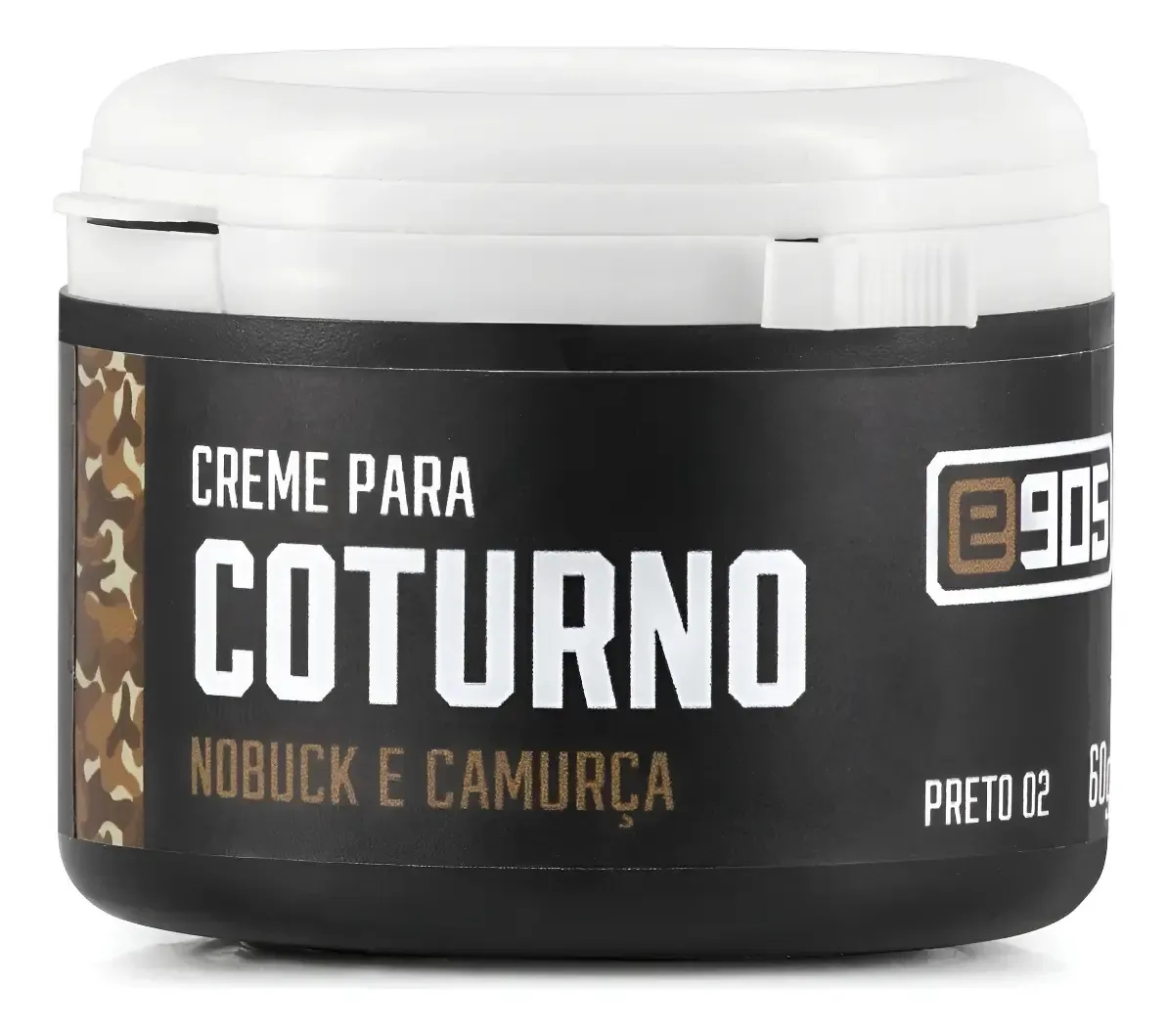 Renovador Mousse 60g Para Bota Tênis Nobuck E Camurça E905 Cor Preto