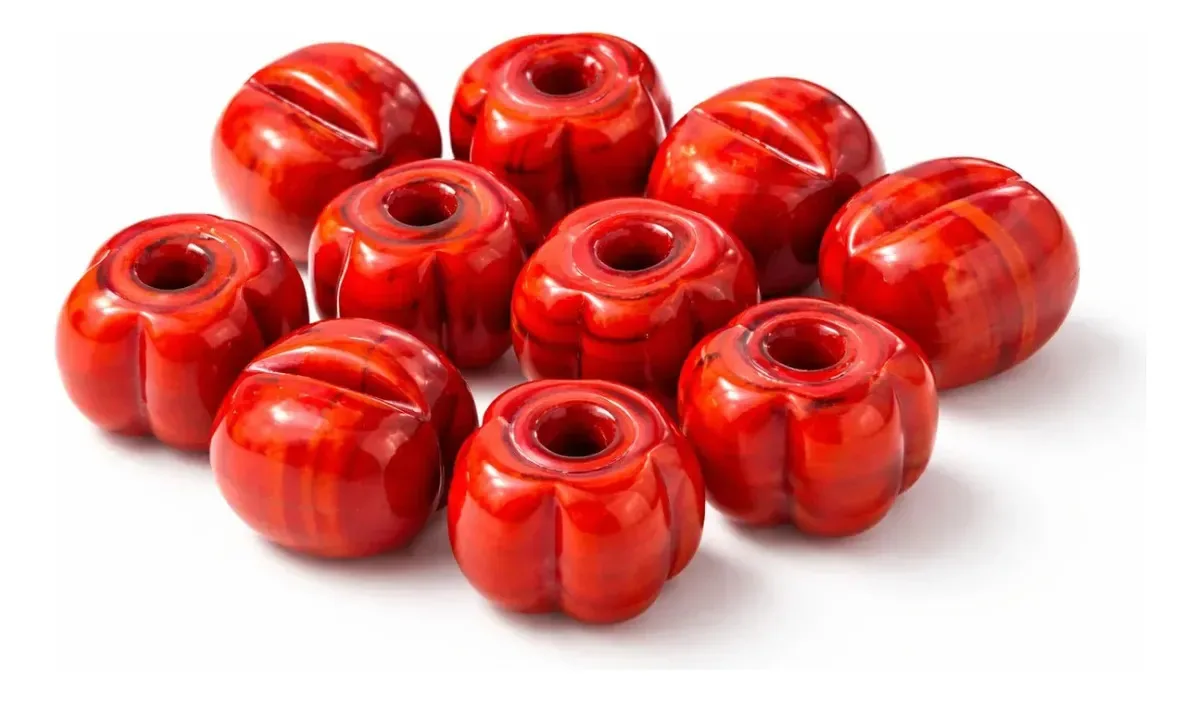 Kit Com 10 Firmas Pitangas 20mm - Diversos Modelos Vermelho