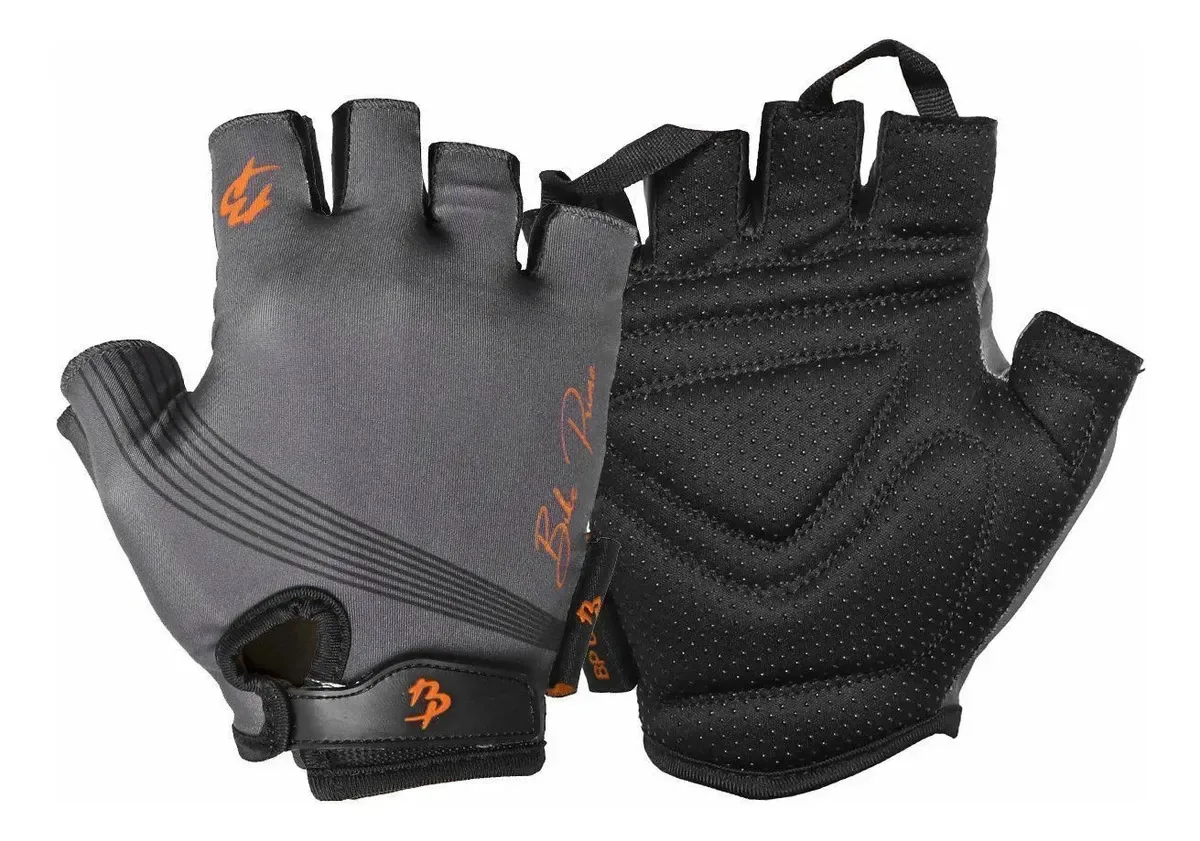 Luva De Ciclismo Bike Prime Sport Laranja Tamanho P