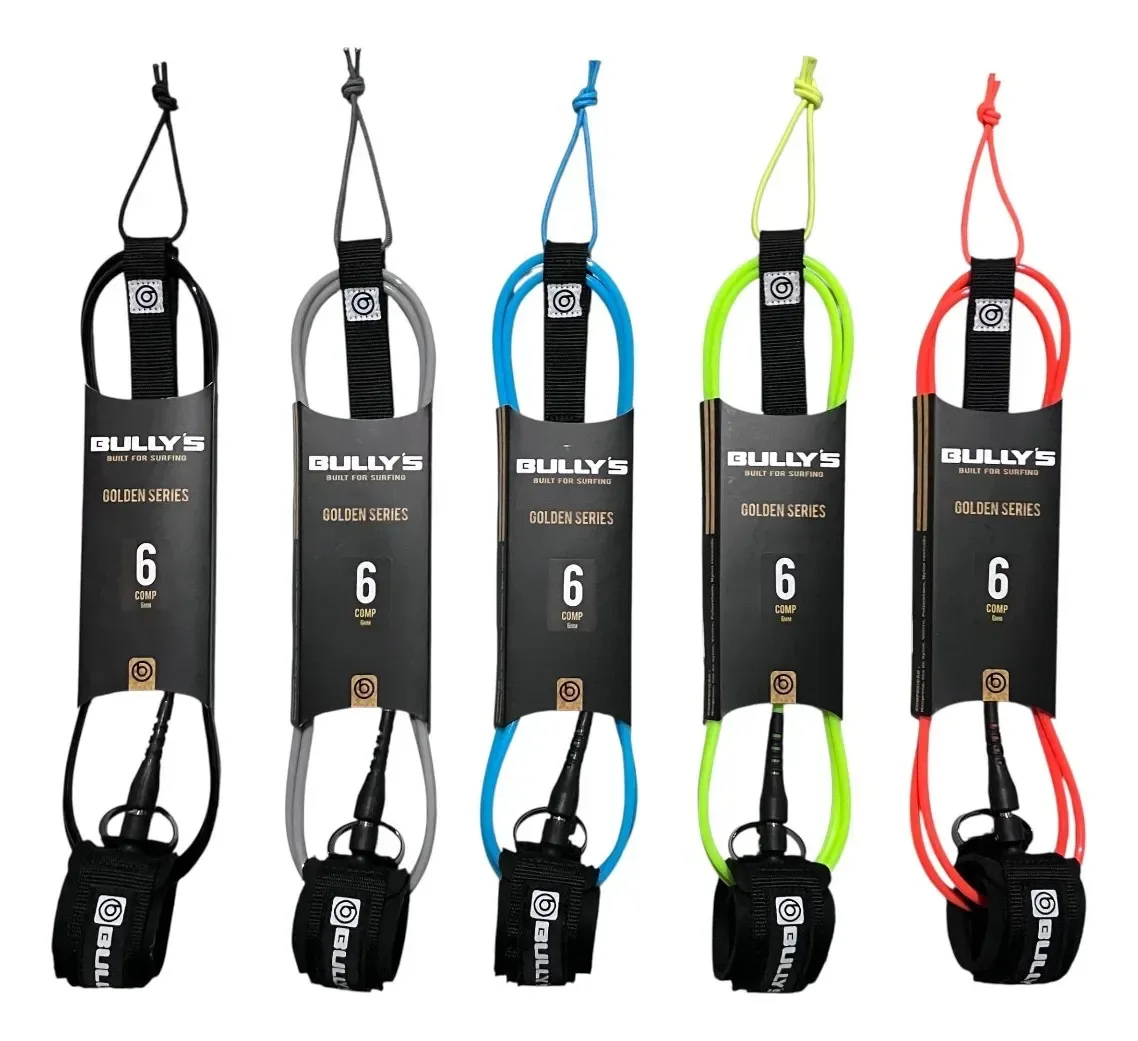 Leash Strep Cordinha Comp Bullys Golden Series 6x6mm Cinza
