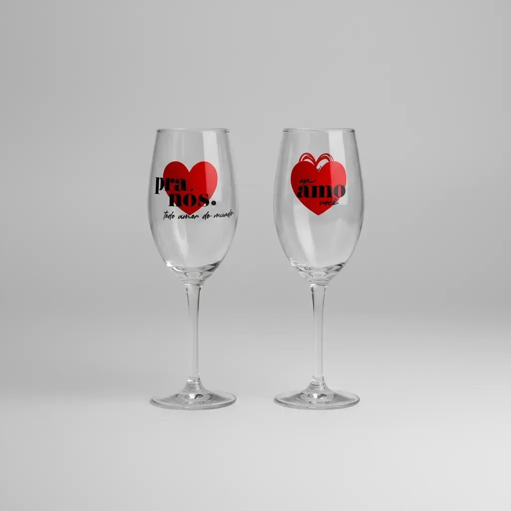 2 Taças Para Vinho - Presente Dia Dos Namorados