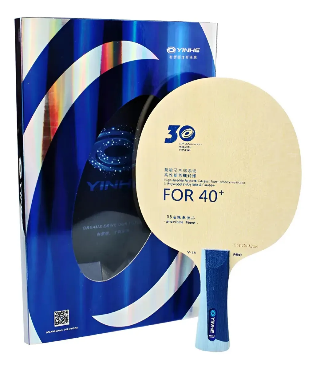 Raquete Classica Yinhe V14 Pro Carbono Alc Off+ Tênis Mesa Madeira Fl (côncavo)