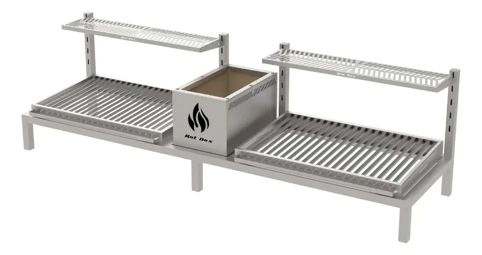 Parrilla Dupla De Alvenaria 165x45 Grelha Argentina