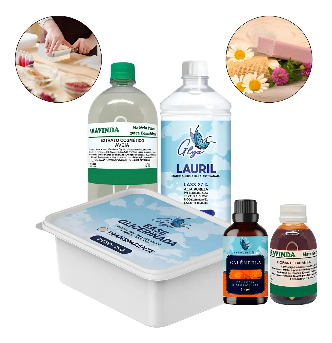 Base Glicerinada + Lauril P/ Fabricação De Sabonetes Natural