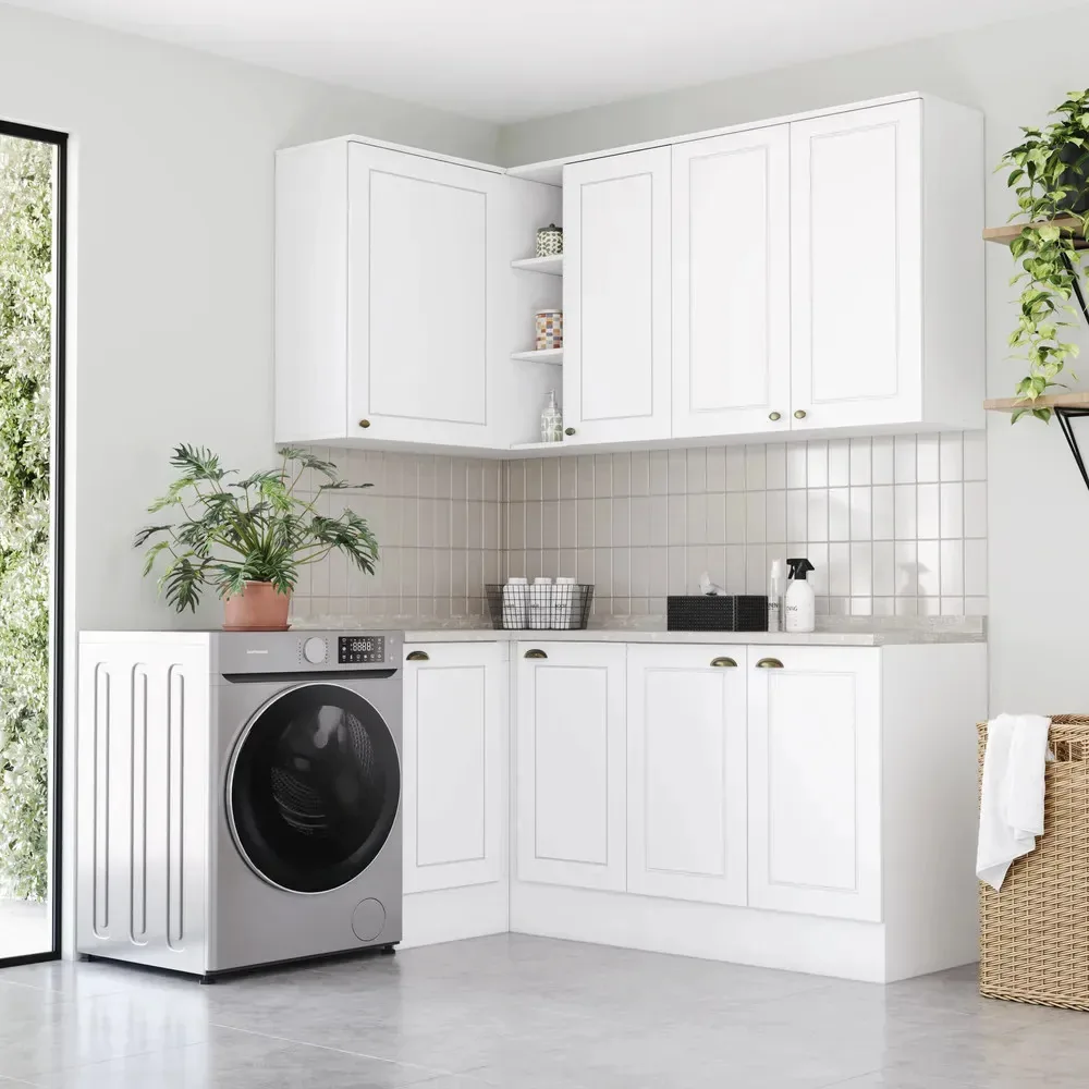 Lavanderia Modulada 5 Peças Com Tampo Amy Casa 812 Branco Hp
