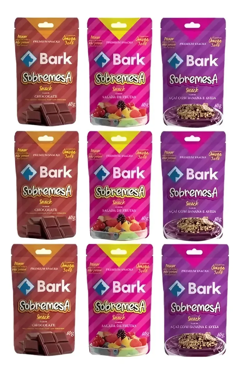 9 Petiscos Super Saudáveis Para Cães Carne Bark Sobremesa